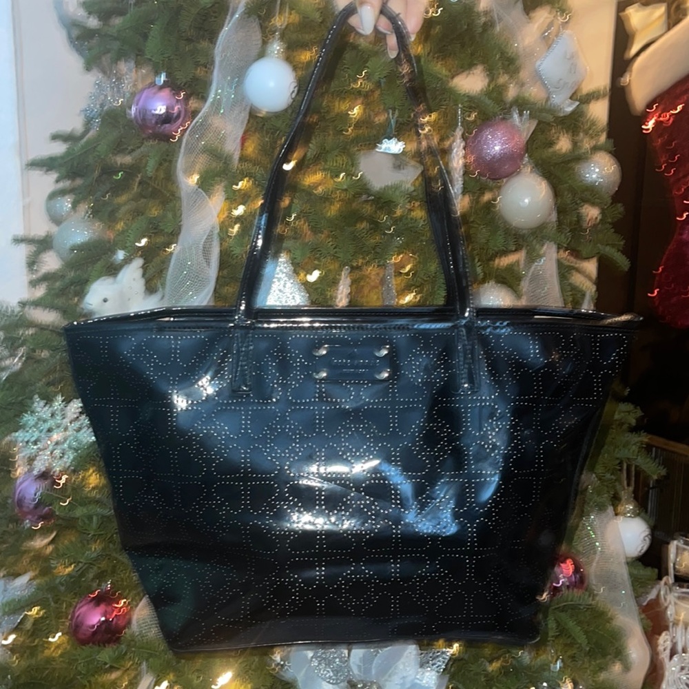 Kate spade black Patton leather tote bag